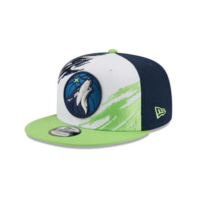 Blue Minnesota Timberwolves Hat - New Era NBA Splatter 9FIFTY Snapback Caps USA8319205